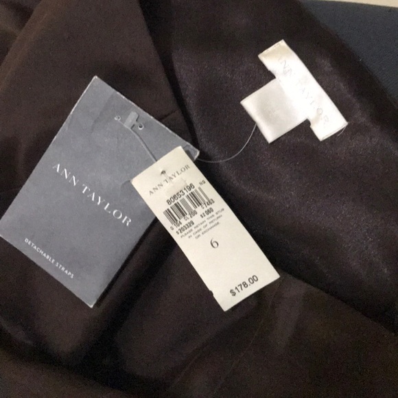 Dark brown strapless dress - Picture 3 of 3